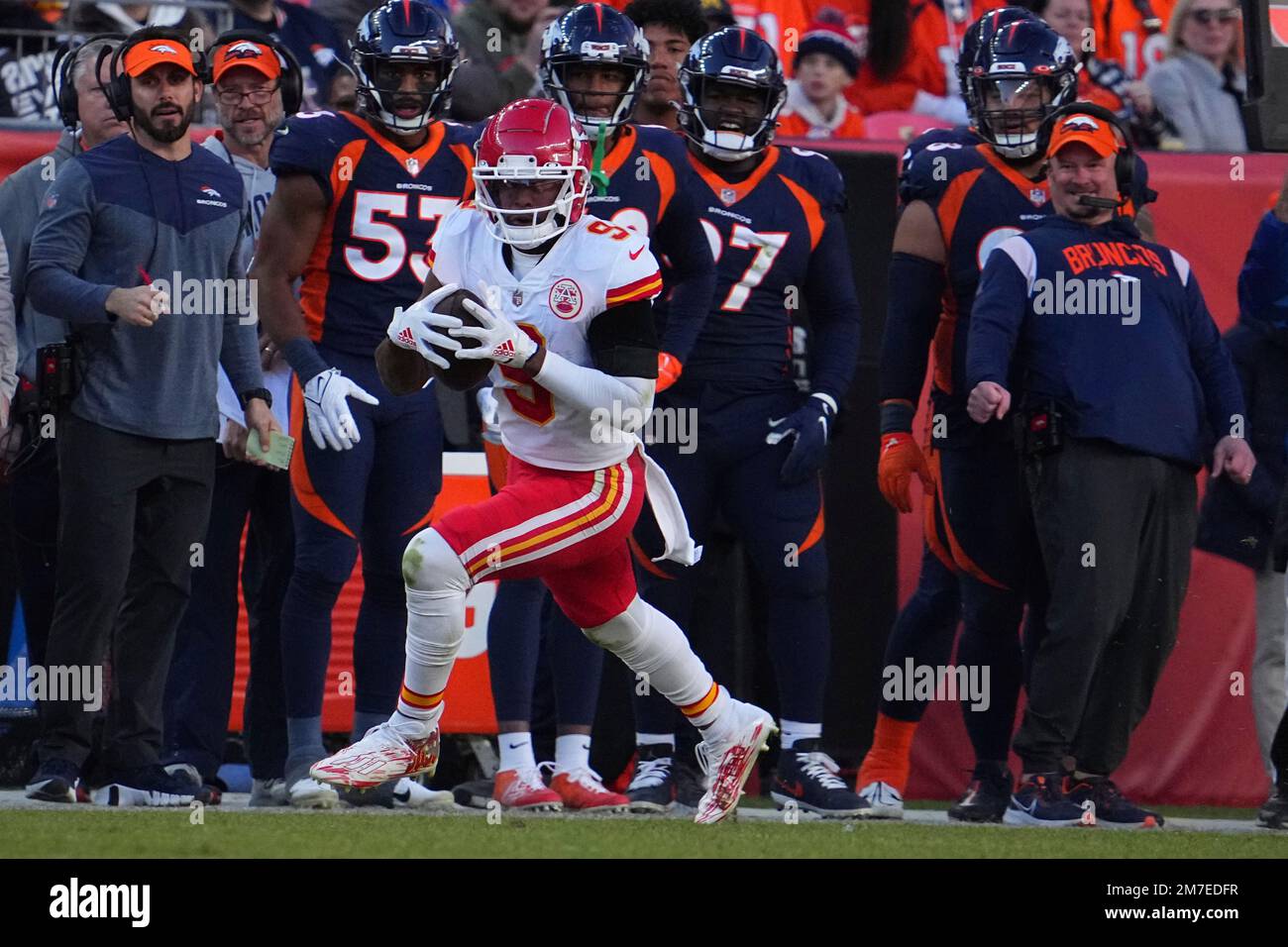 Kansas City Chiefs Wide Receiver JuJu Smith-Schuster (9) Against The ...