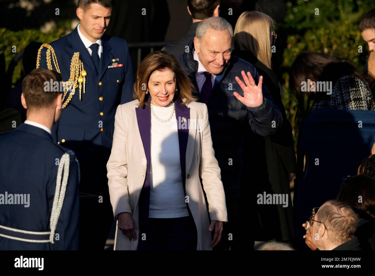House Speaker Nancy Pelosi of Calif., and Senate Majority Leader Chuck(02)