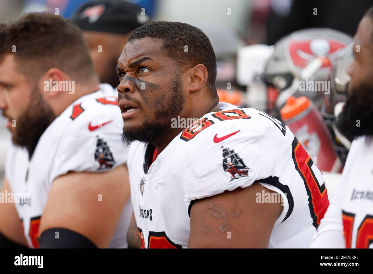 Tampa Bay Buccaneers guard Nick Leverett during an NFL football
