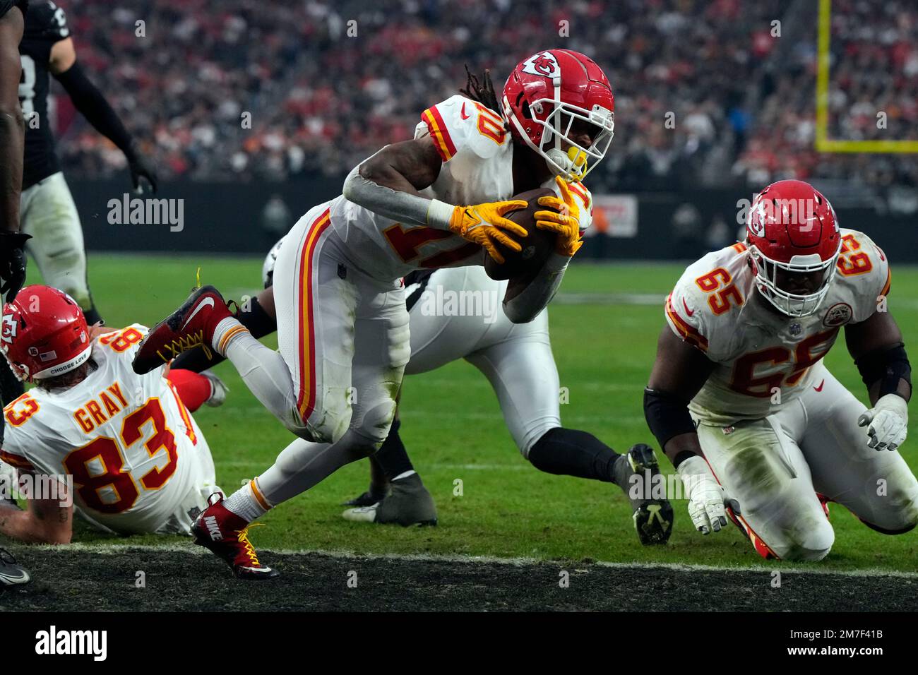 Kansas City Chiefs Running Back Isiah Pacheco (10) Scores A Touchdown ...