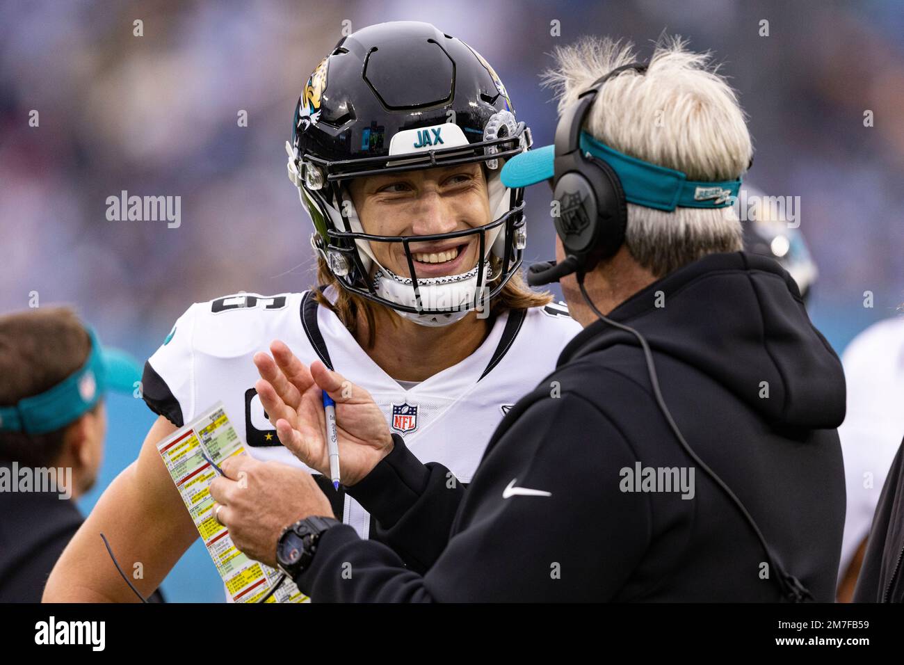 Jacksonville Jaguars Quarterback Trevor Lawrence (16) Smiles As He ...