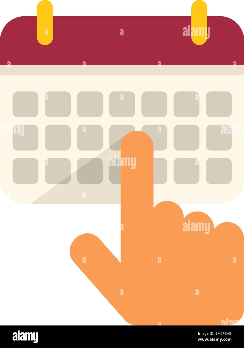 Check calendar icon flat vector. Service customer. Client call isolated ...