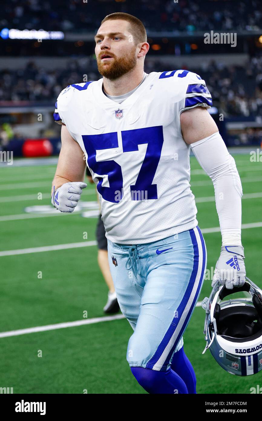 Dallas Cowboys linebacker Luke Gifford (57) is seen during an NFL