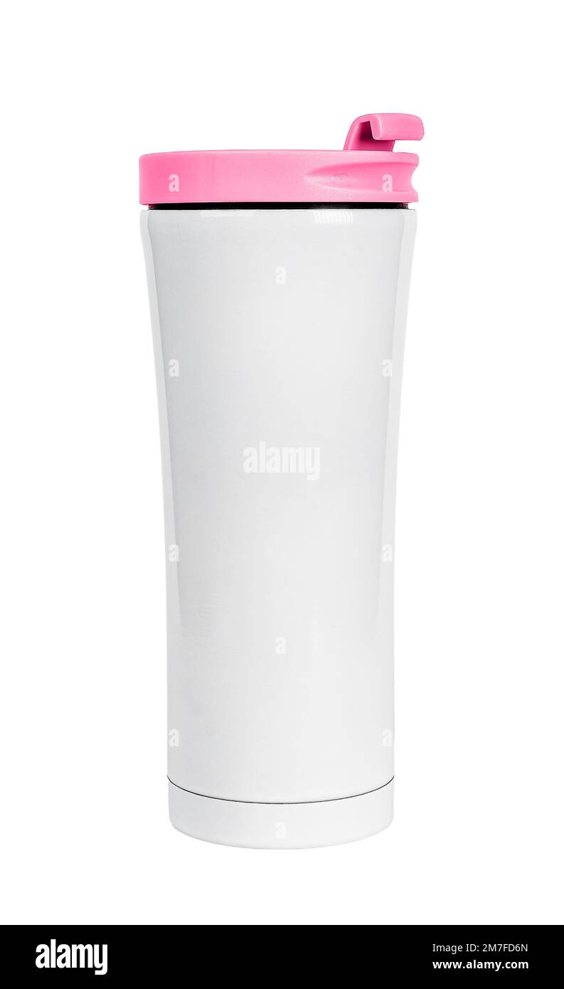 https://c8.alamy.com/comp/2M7FD6N/thermo-cup-travel-tumbler-isolated-on-white-background-thermal-coffee-hot-drink-mug-metal-flask-with-pink-closed-cap-lid-vacuum-thermos-high-qu-2M7FD6N.jpg