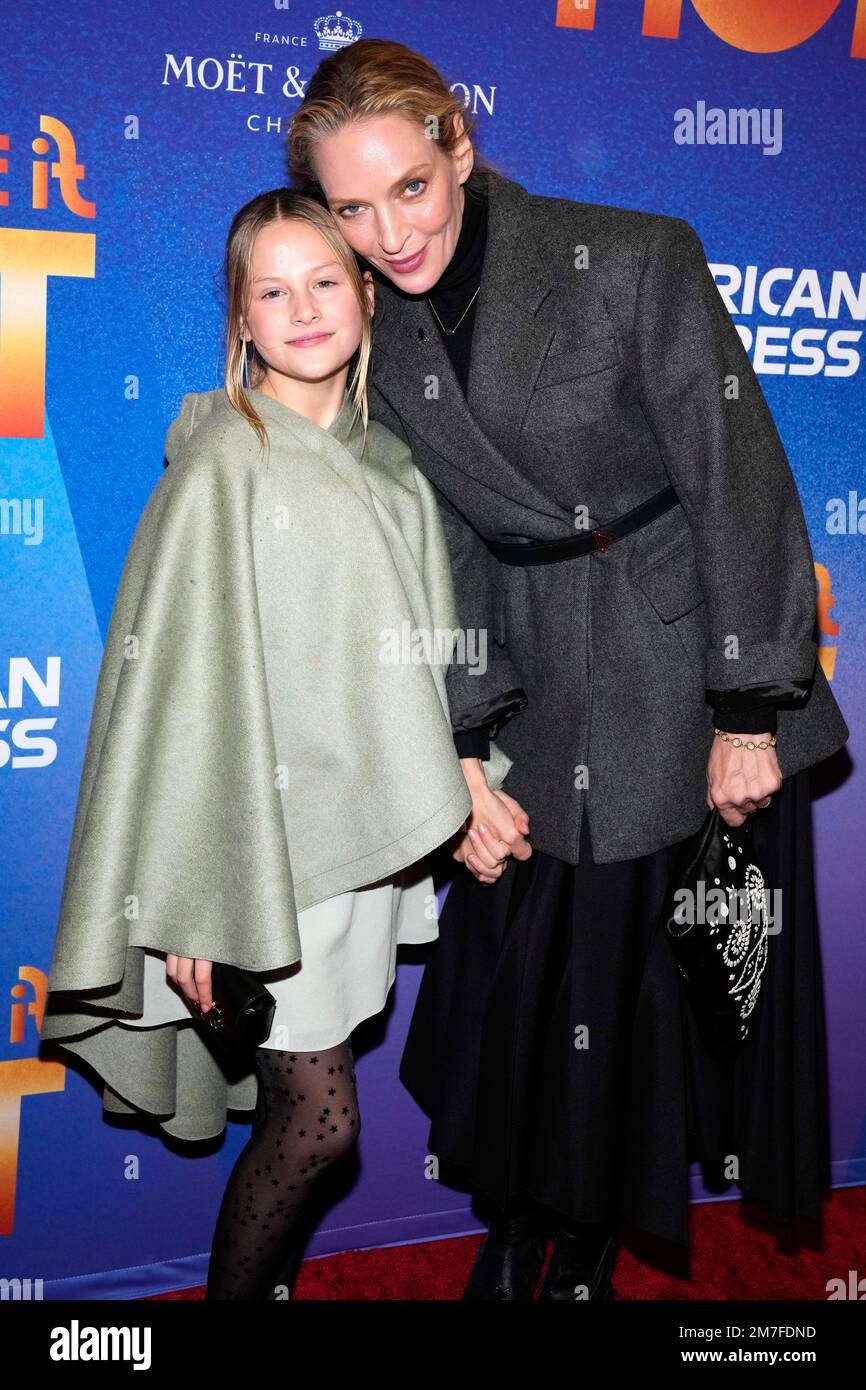 Uma Thurman And Her Daughter Luna Thurman Busson Attend The Broadway