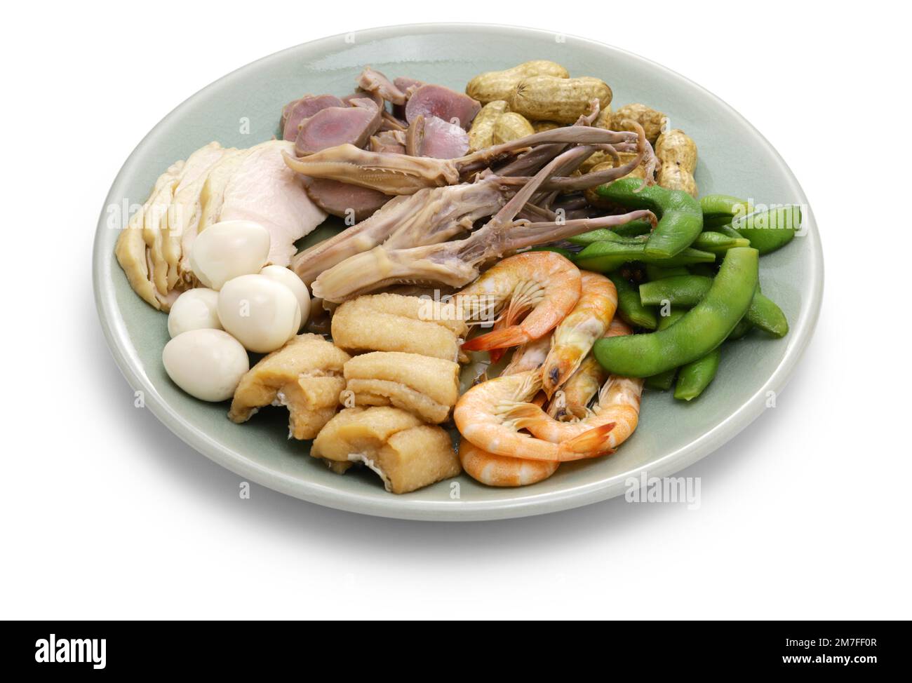 Traditional Shanghai summer cuisine. the meat and vegetables were soaked in aged Chinese wine lees brine. Stock Photo