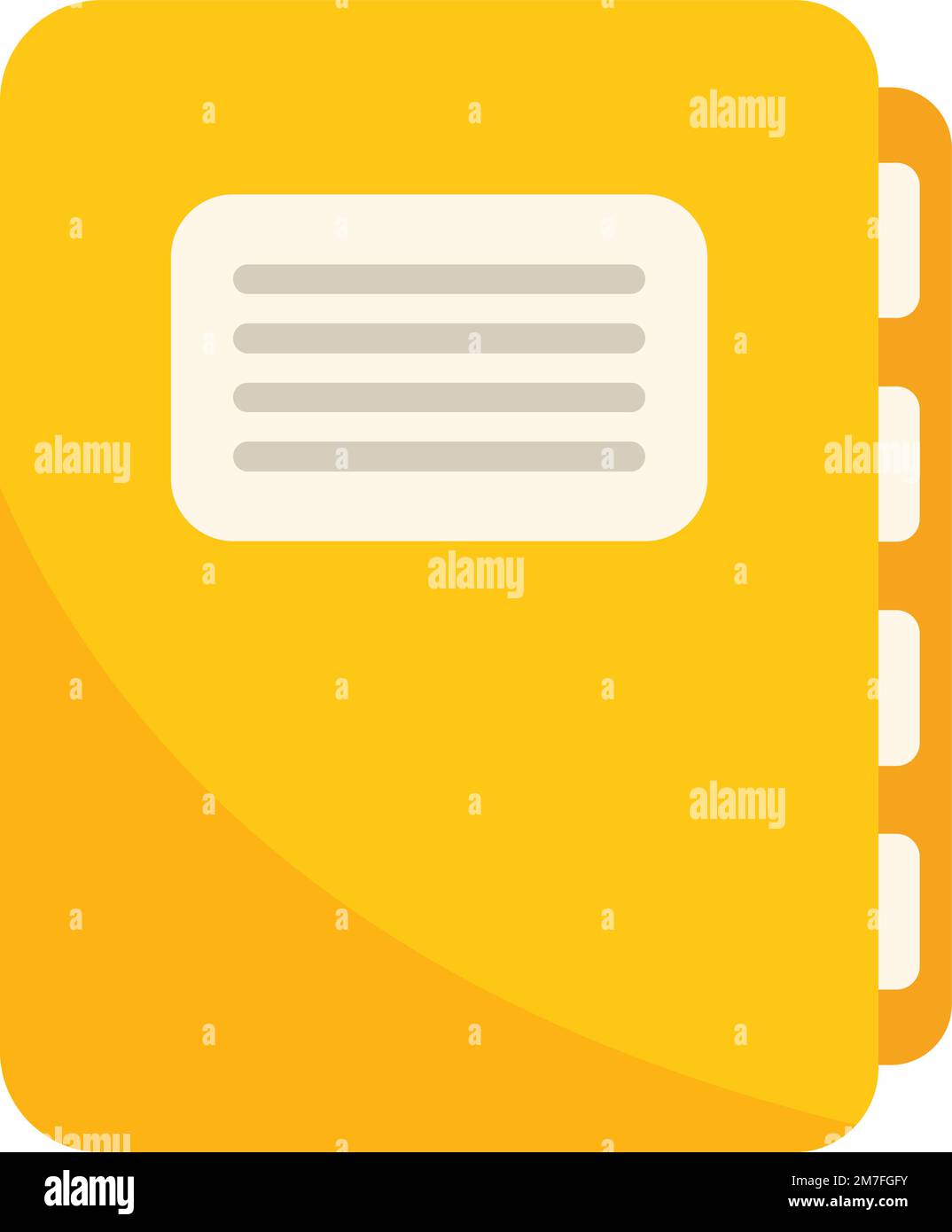 Folder service icon flat vector. Help support. Personal online isolated ...