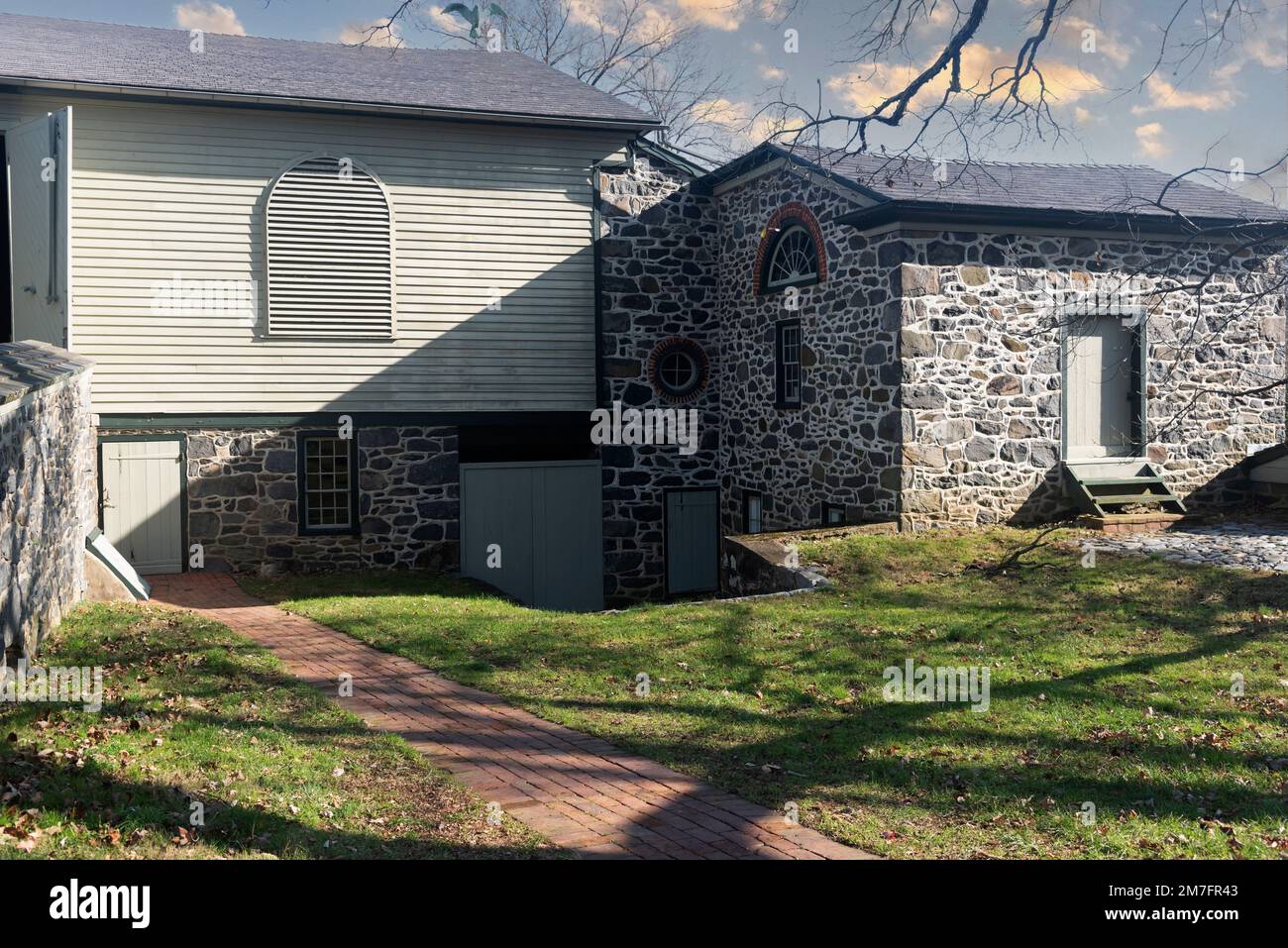 the Barn, Hagley Museum, Wilmington, Delaware, USA Stock Photo
