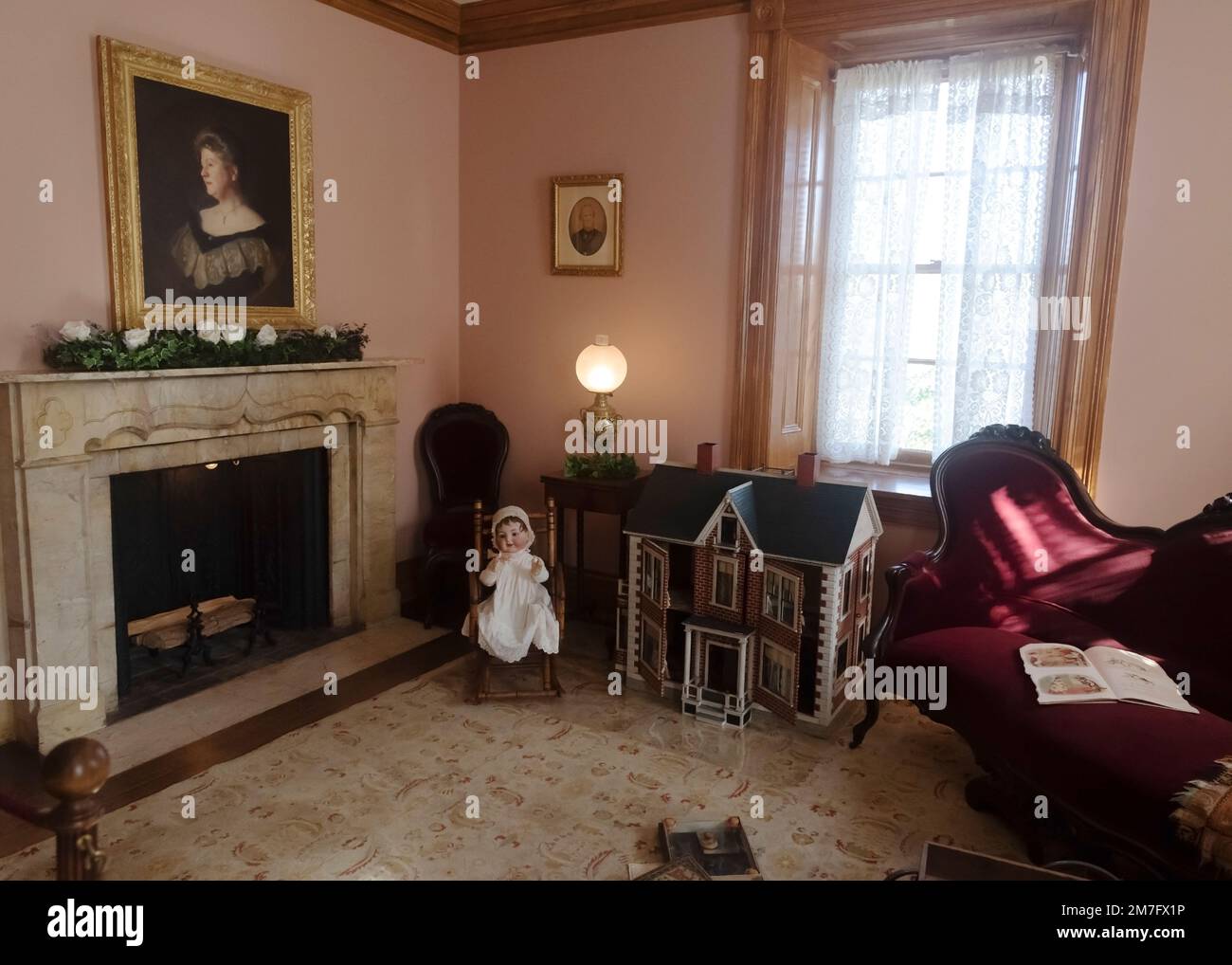 Children bedroom. Hagley Museum, Wilmington, Delaware, USA Stock Photo