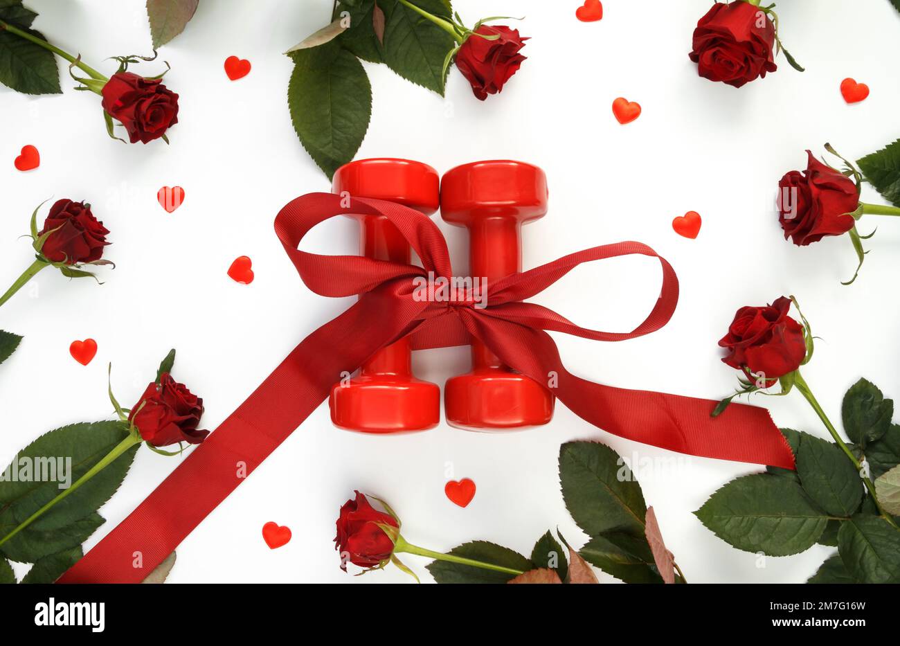 Workout With Roses Red roses in training hi-res stock photography and images - Alamy