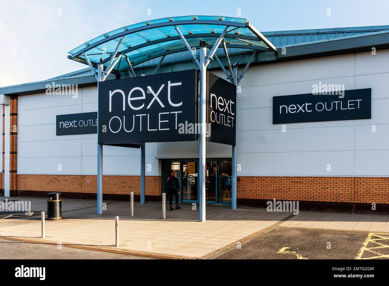 Next clothing outlet, for selling items of Next merchandise that is no longer current at reduced or bargain prices. Irvine, Ayrshire, UK Stock Photo