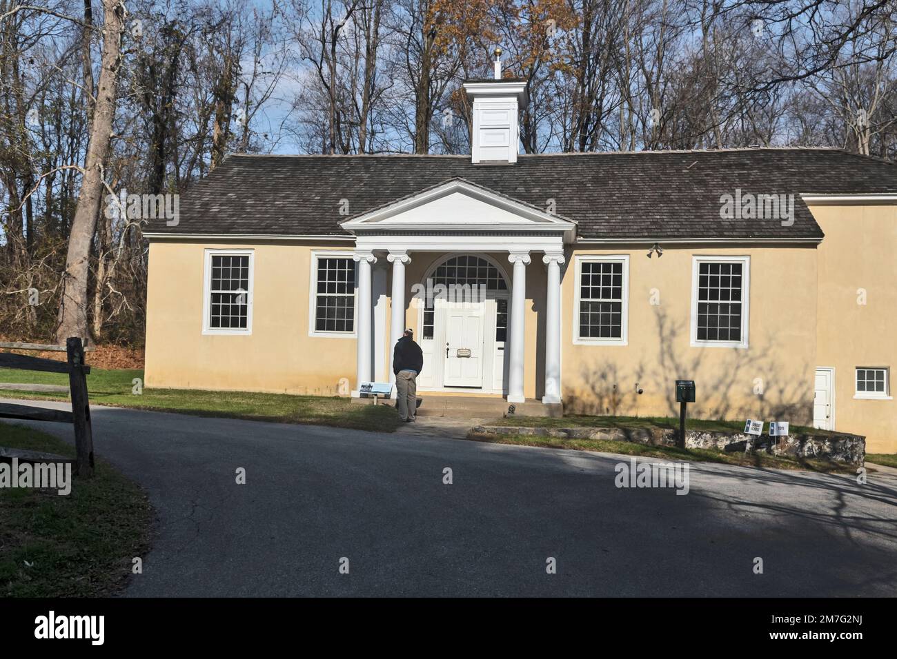 Brandywine Manufacturers Sunday School on Workers' Hill at  Hagley Museum, Wilmington, Delaware, USA Stock Photo