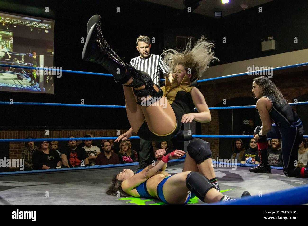 100th Pro Wrestling EVE, tag match, 01.07.2023 Stock Photo