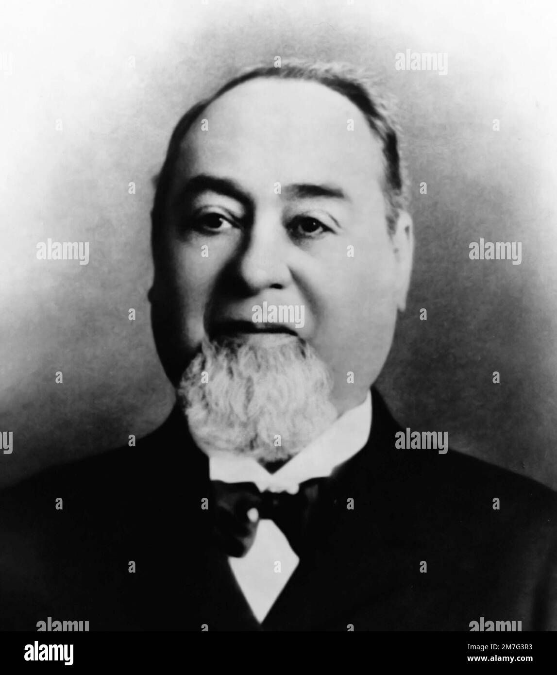 Levi Strauss. Portrait of the German born American businessman, Levi Strauss (1829-1902) Stock Photo