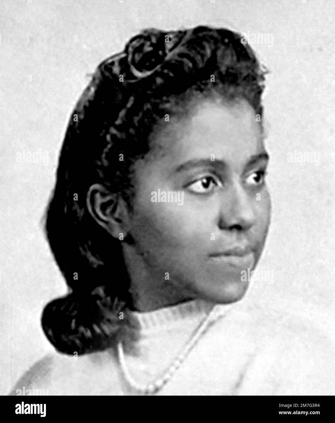 Portrait of the African-American biochemist, Marie Maynard Daly (1921-2003) in 1942 Stock Photo