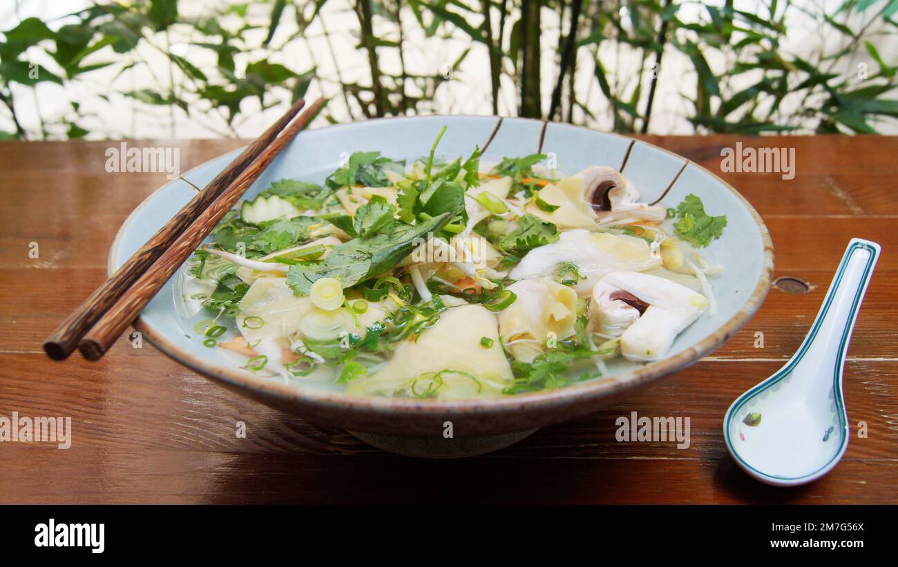 Vegan Vietnamese Pho Soup. Phở, often written as pho, is a traditional