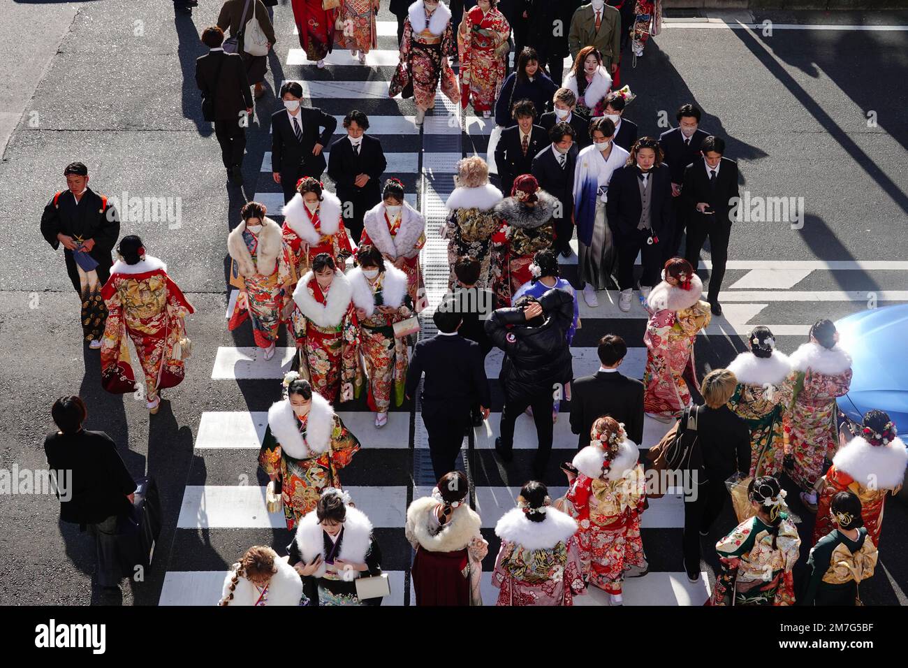 Yokohama Japan 9th Jan 2023 Teenagers Take Part In A Coming Of Age yokohama-japan-9th-jan-2023-teenagers-take-part-in-a-coming-of-age