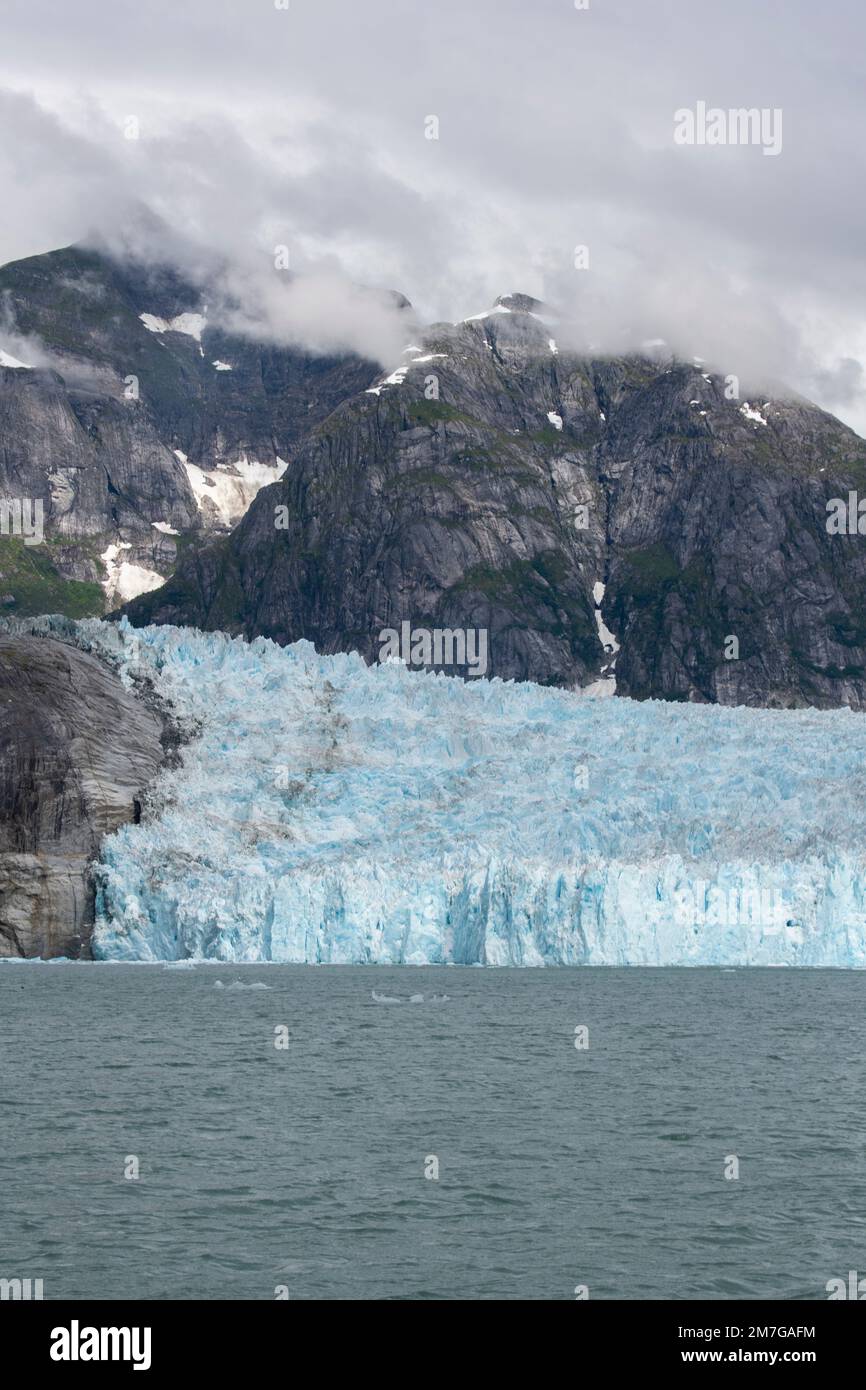 USA, Alaska, Stikine-LaConte Wilderness, LaConte Glacier. Stock Photo