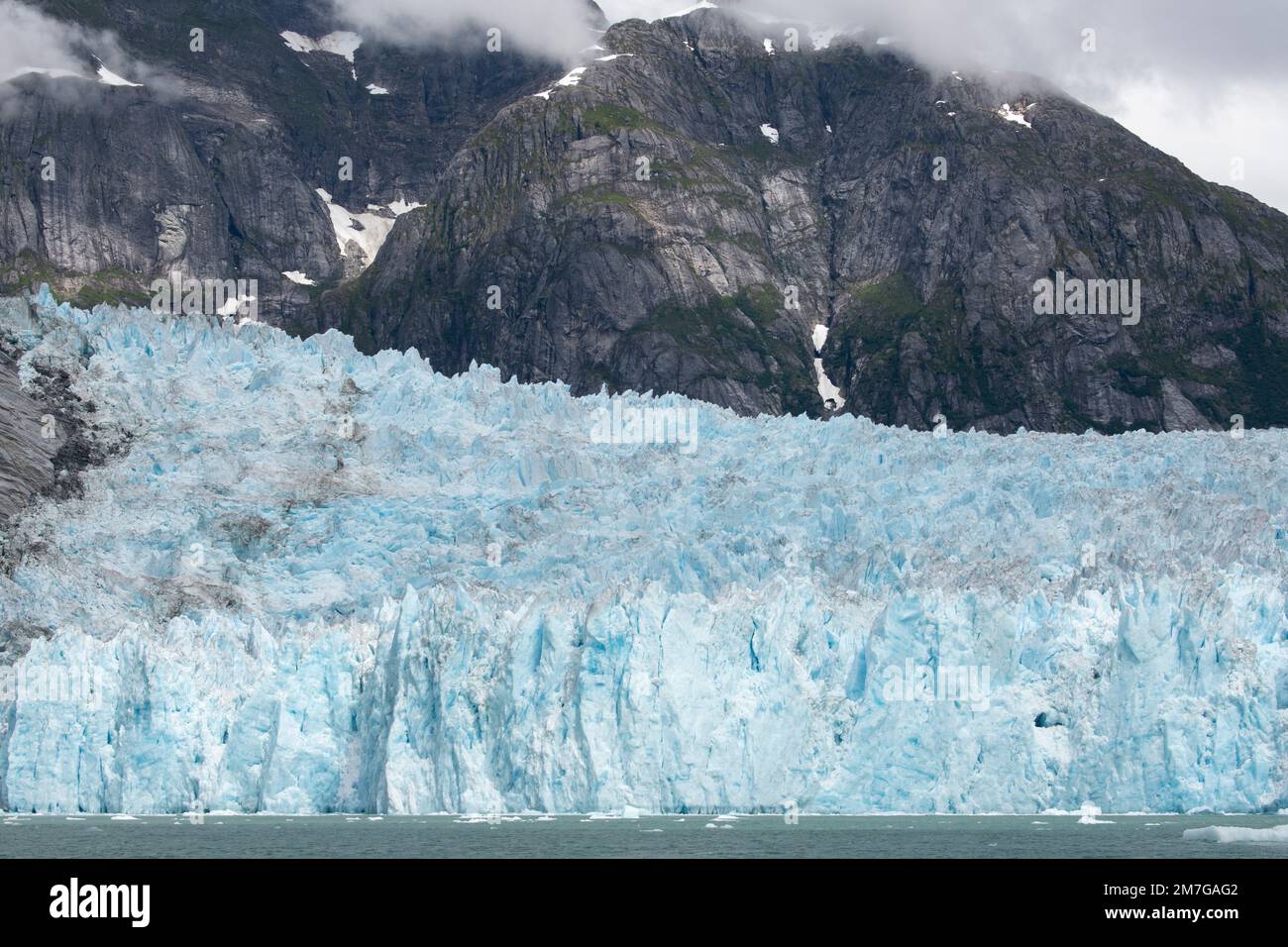 USA, Alaska, Stikine-LaConte Wilderness, LaConte Glacier. Stock Photo