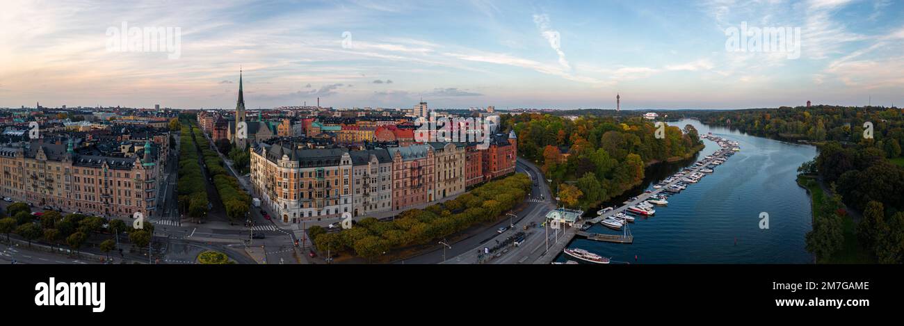 Aerial view of Stockholm, Sweden Stock Photo
