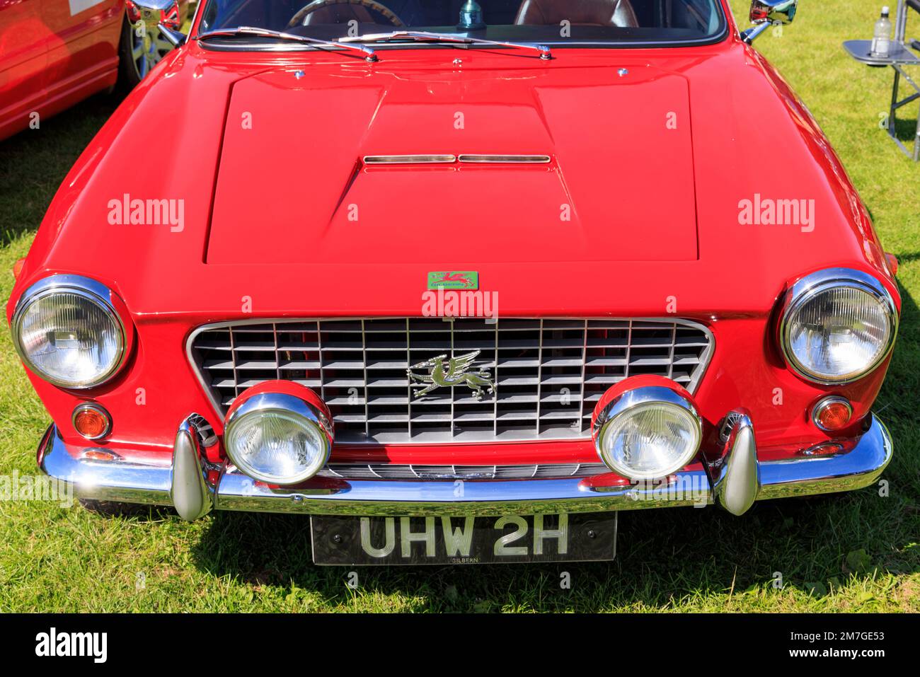 1969 Gilbern at a classic car show in the Gnoll Country Park, Neath Port Talbot, Wales, UK Stock Photo