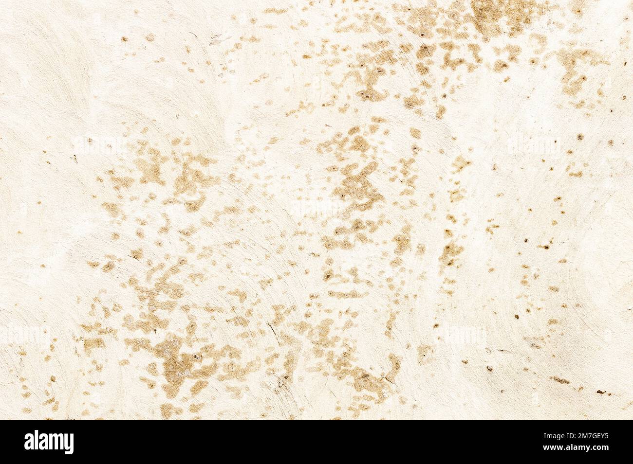 Rain water leaks on the wall causing damage Stock Photo