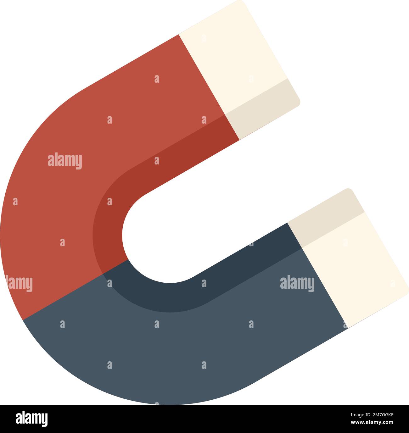 Market magnet icon flat vector. Customer target. People share isolated ...
