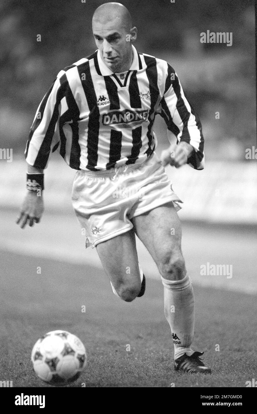 Photo D'agence Originale Gianluca Vialli 1995 (25x20cm) – Juventus Vs Napoli