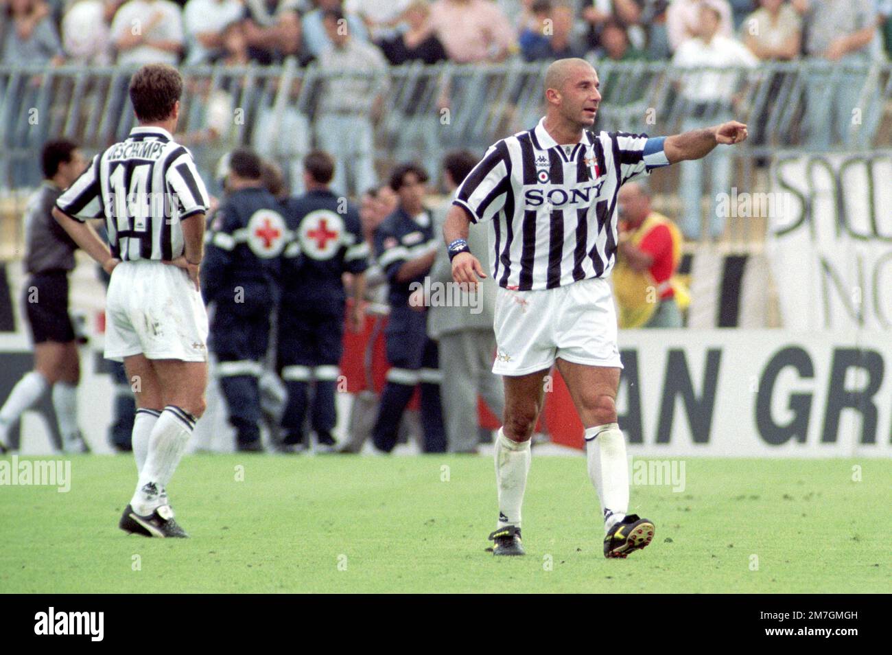 Italy Turin 1994 1995 1996 Juventus Fc Player Gianluca Vialli During