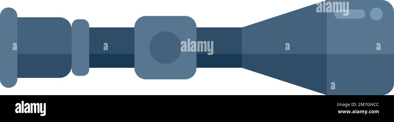 Modern shot scope icon flat vector. Rifle sight. Target cross isolated ...