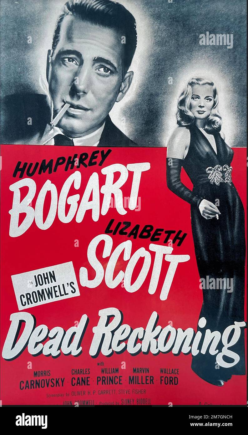 DEAD RECKONING 1947 Columbia Pictures film with Lizabeth Scott and Humphrey Bogart Stock Photo