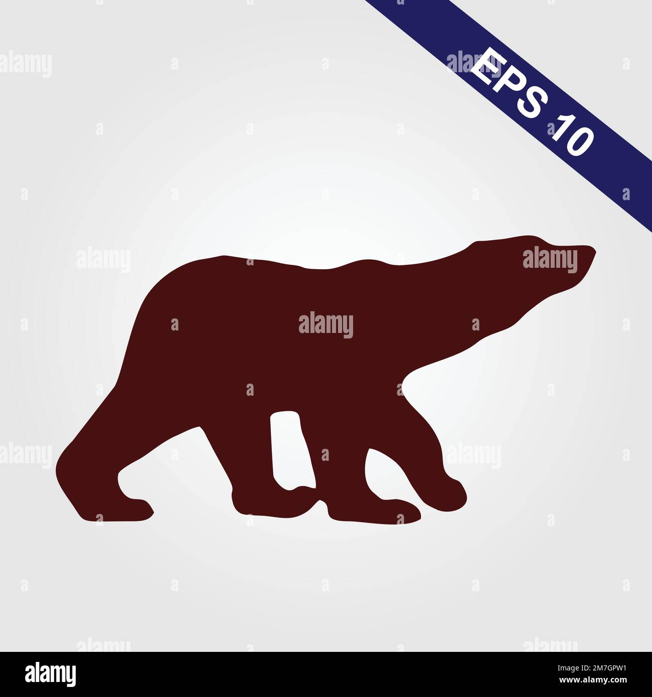 Polar bear icon - vector illustration Stock Vector
