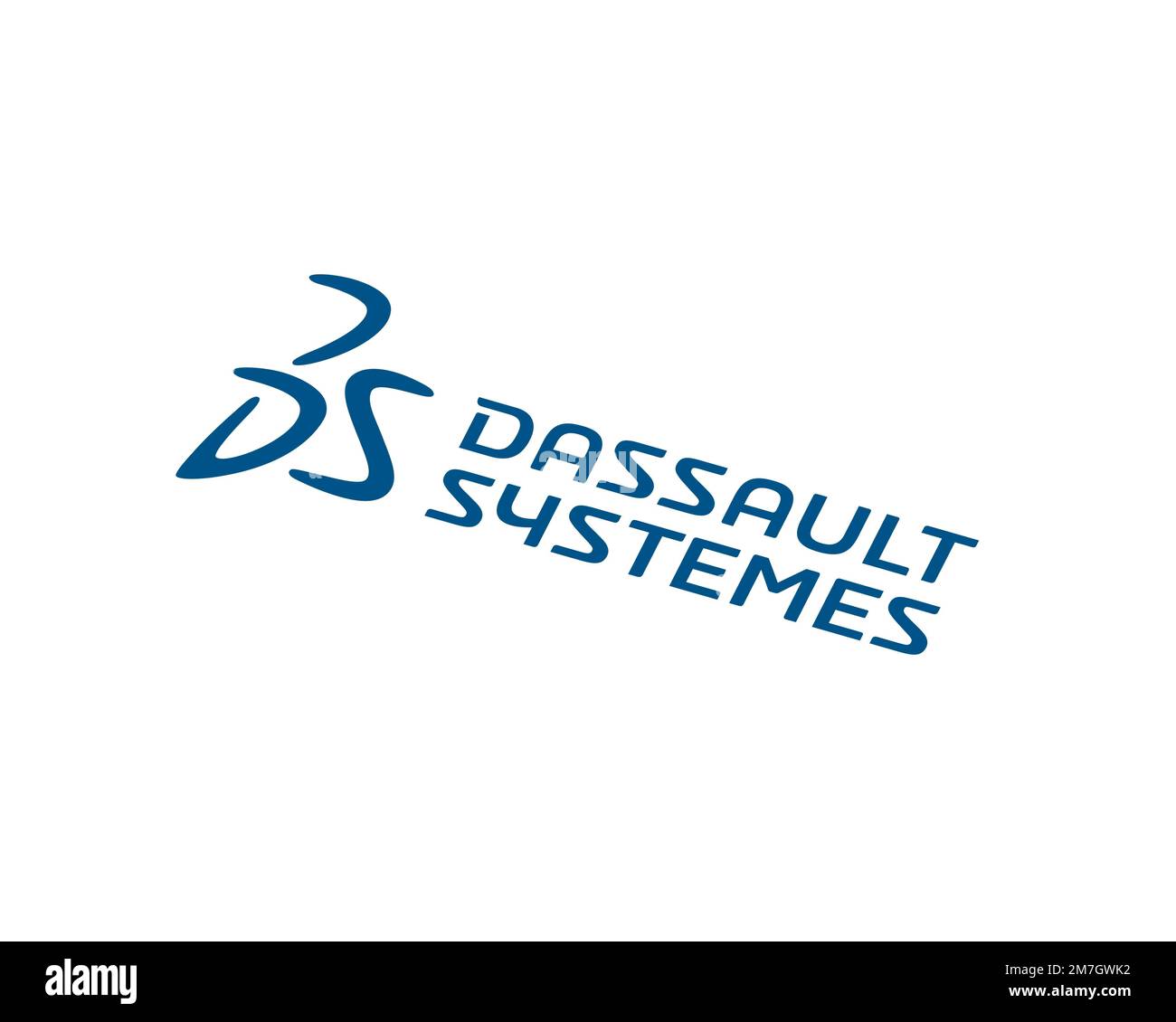 Dassault Systemes, rotated logo, white background B Stock Photo - Alamy
