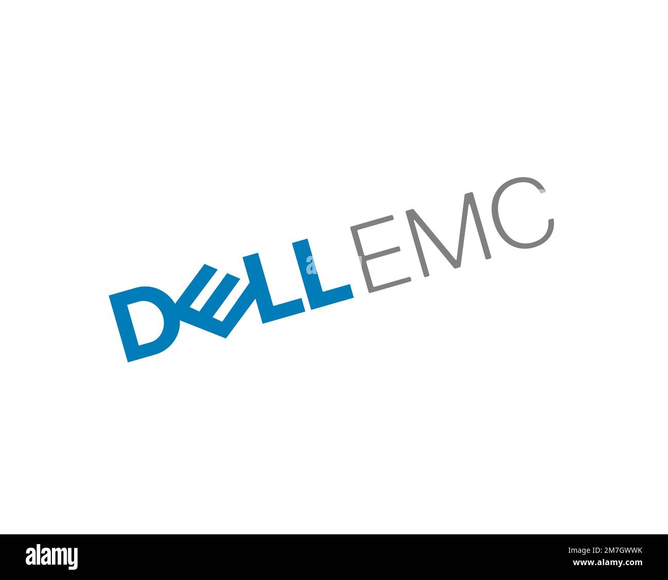 Dell EMC, rotated logo, white background Stock Photo Alamy