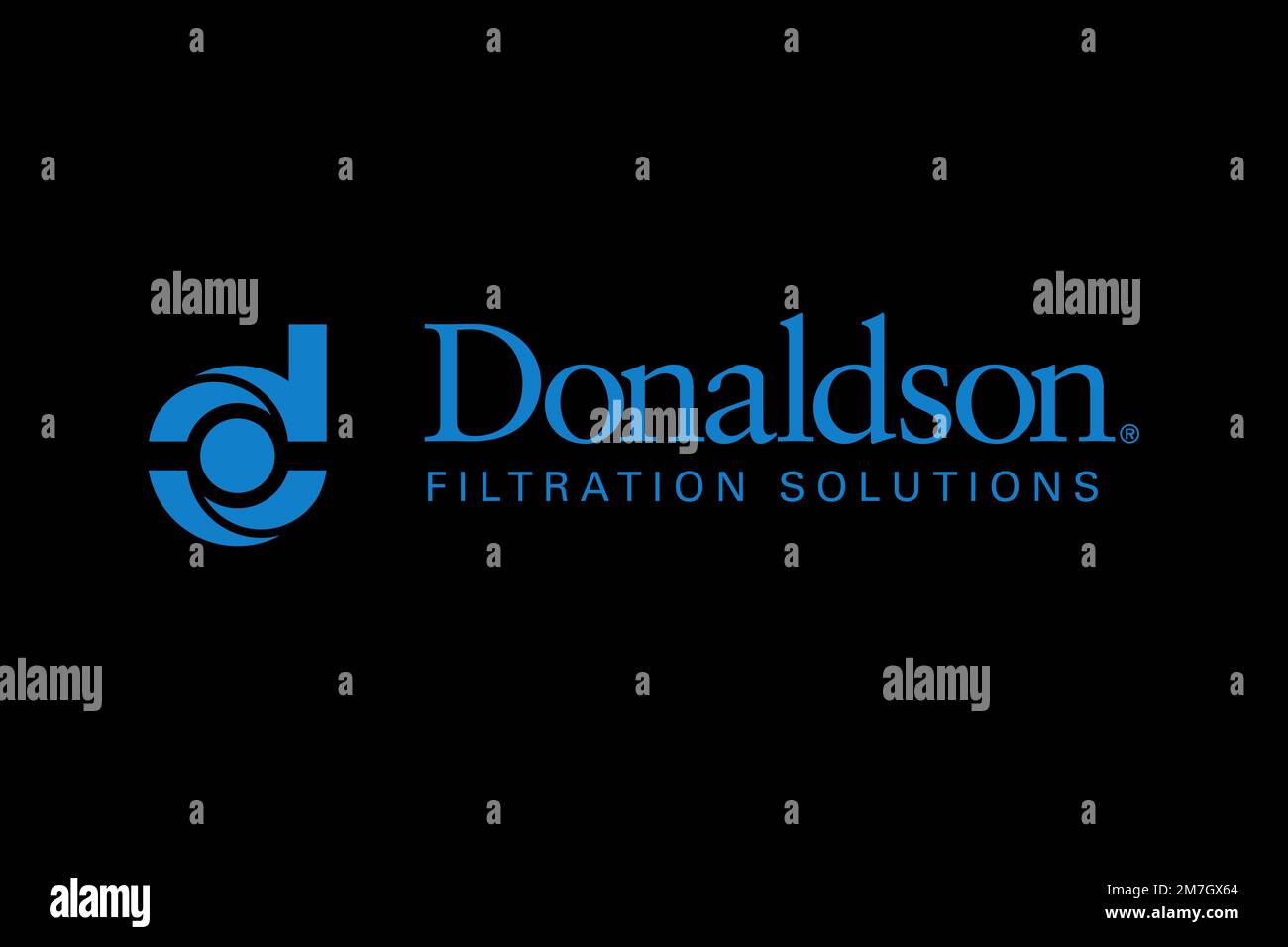 Donaldson Company, Logo, Black background Stock Photo Alamy