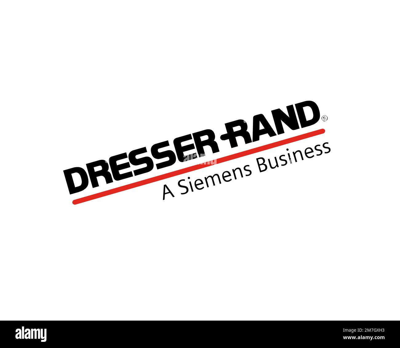 Dresser Rand Group, Rotated Logo, White Background Stock Photo Alamy