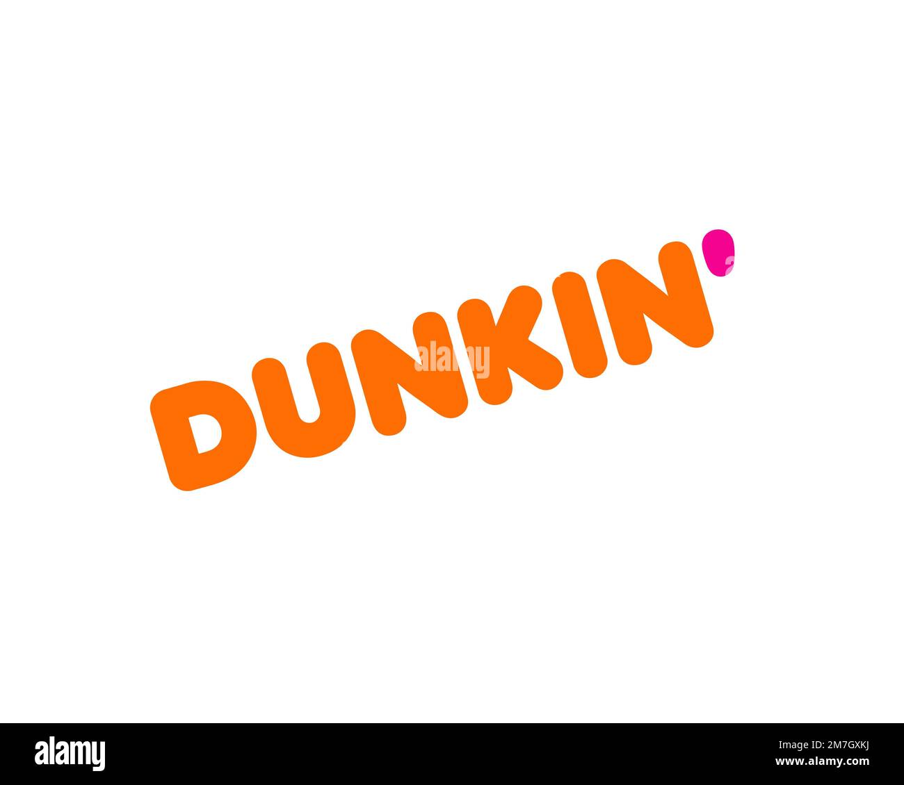 Dunkin' Donuts, Rotated Logo, White Background Stock Photo Alamy