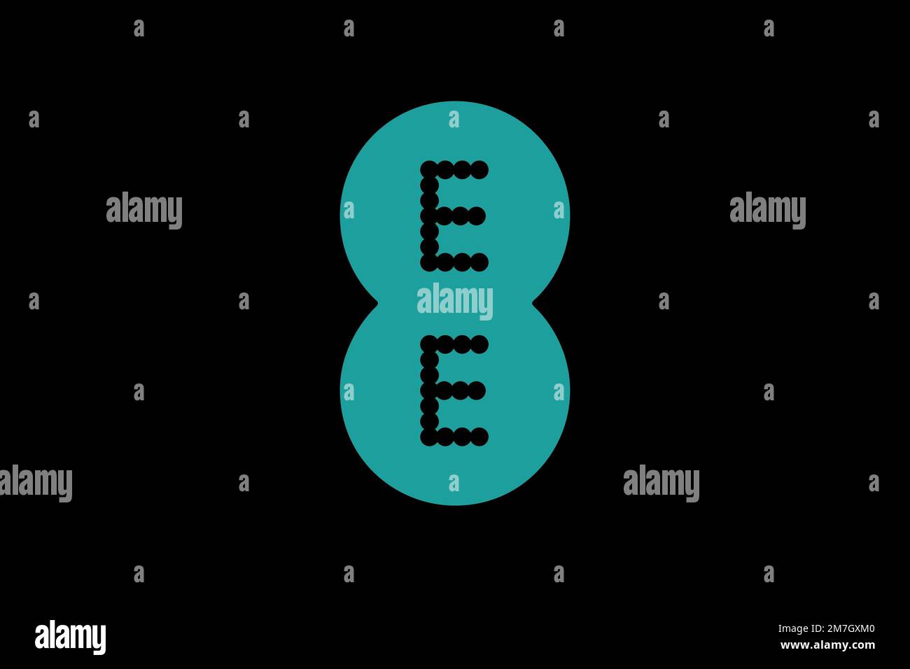 EE Limited, Logo, Black Background Stock Photo Alamy