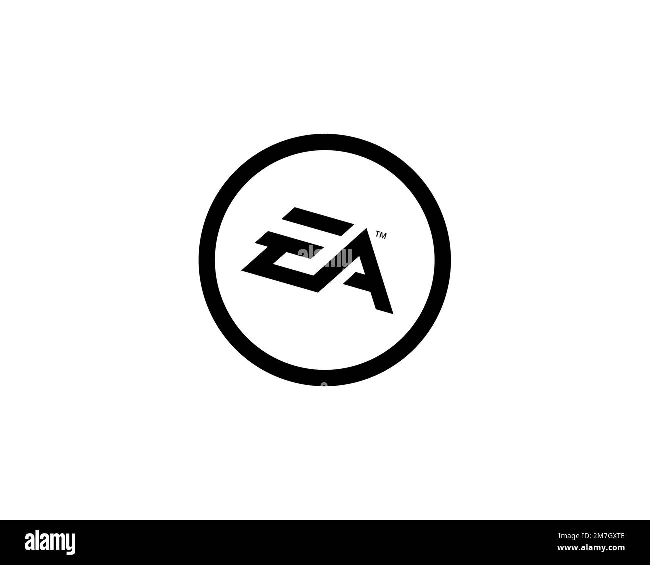 Electronic Arts, rotated logo, white background B Stock Photo Alamy