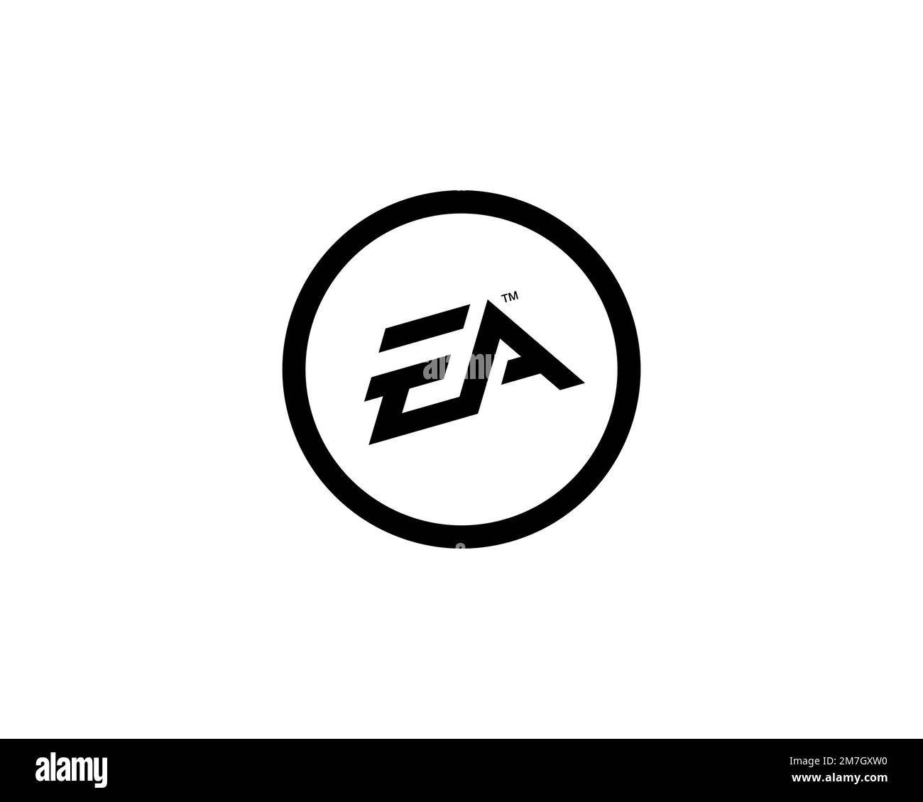 Electronic Arts, rotated logo, white background Stock Photo Alamy