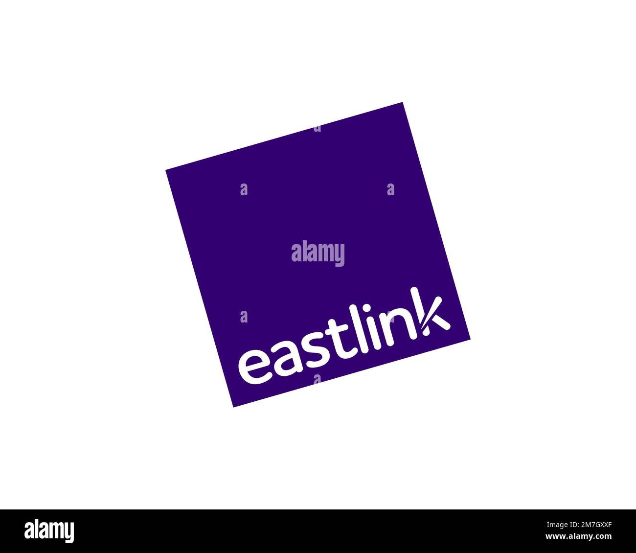 Eastlink company, rotated logo, white background Stock Photo Alamy
