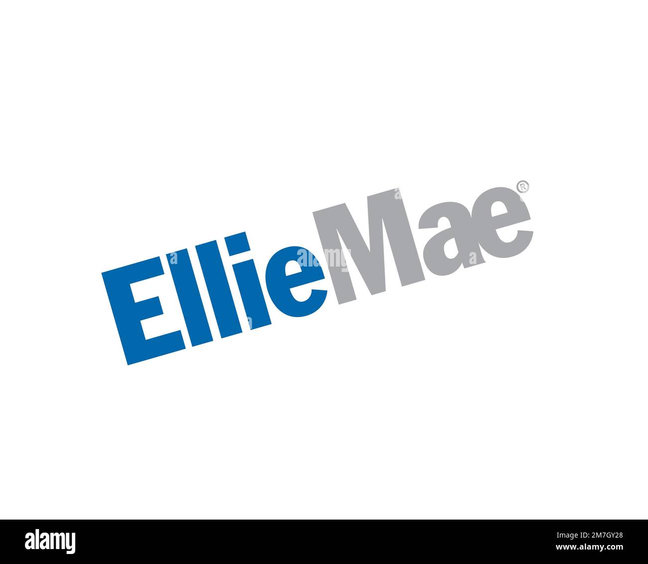 Ellie Mae, rotated logo, white background Stock Photo - Alamy