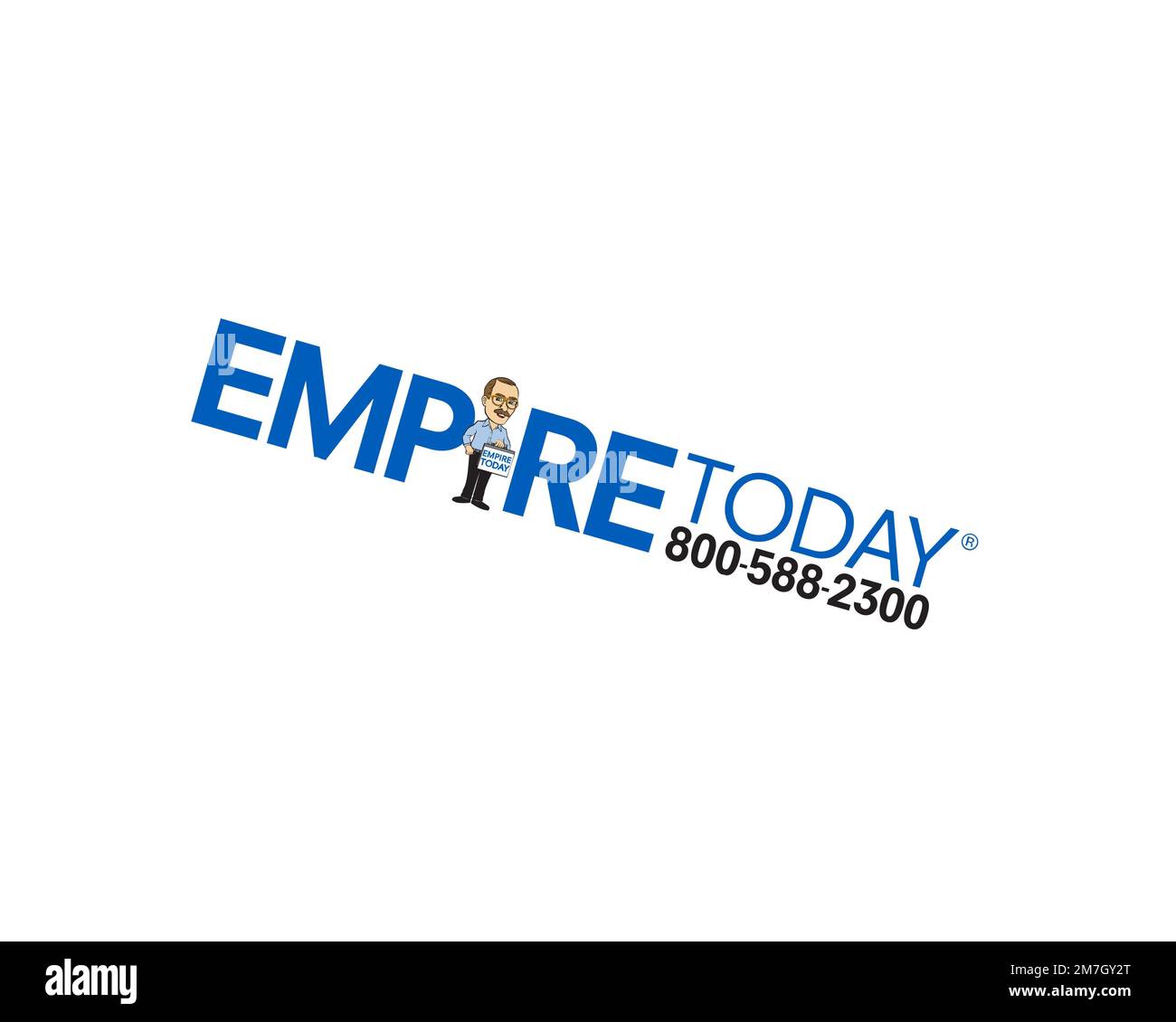 Empire Today, Rotated Logo, White Background B Stock Photo Alamy