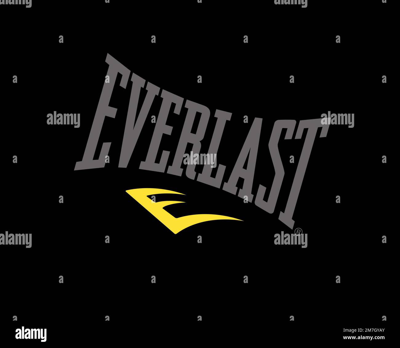 Everlast brand, rotated logo, black background B Stock Photo - Alamy