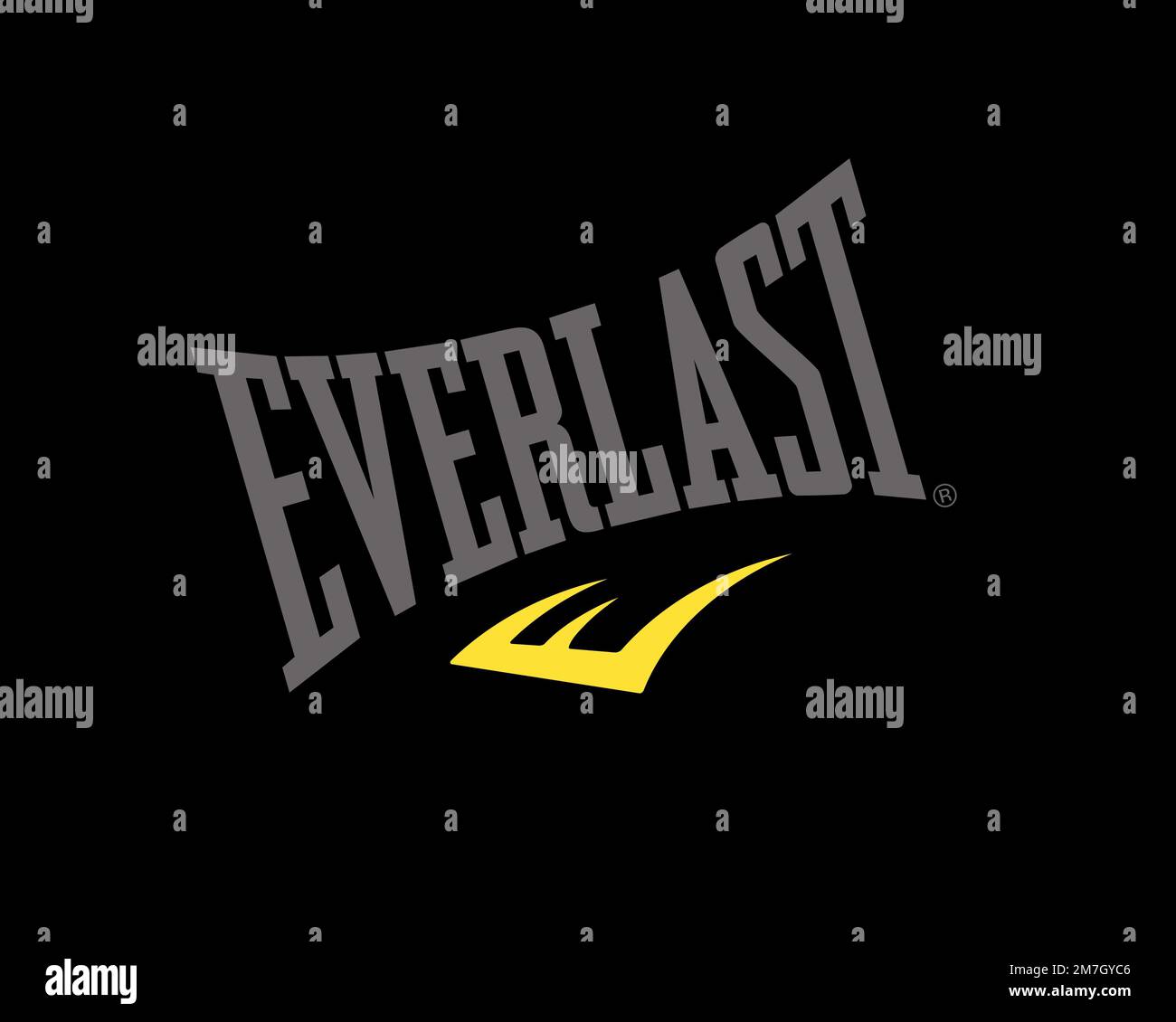 Everlast brand, rotated logo, black background Stock Photo Alamy