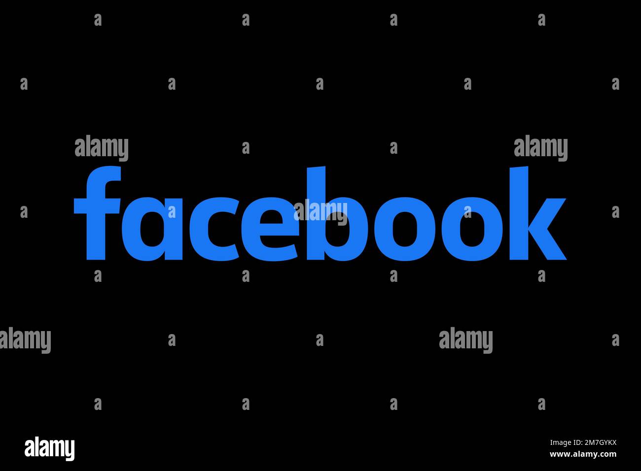Facebook, Logo, Black background Stock Photo Alamy