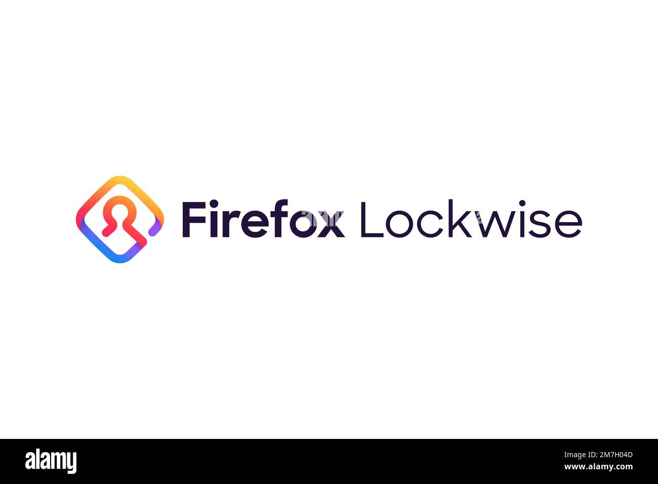 Firefox Lockwise, Logo, White background Stock Photo Alamy