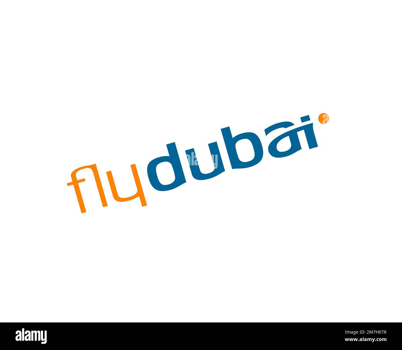 Flydubai, rotated logo, white background Stock Photo Alamy
