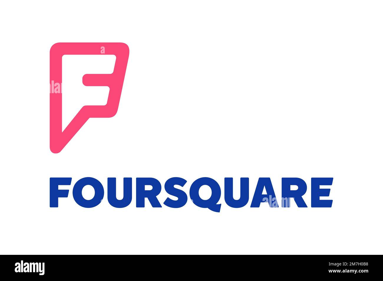 Foursquare City Guide, rotated logo, white background Stock Photo - Alamy