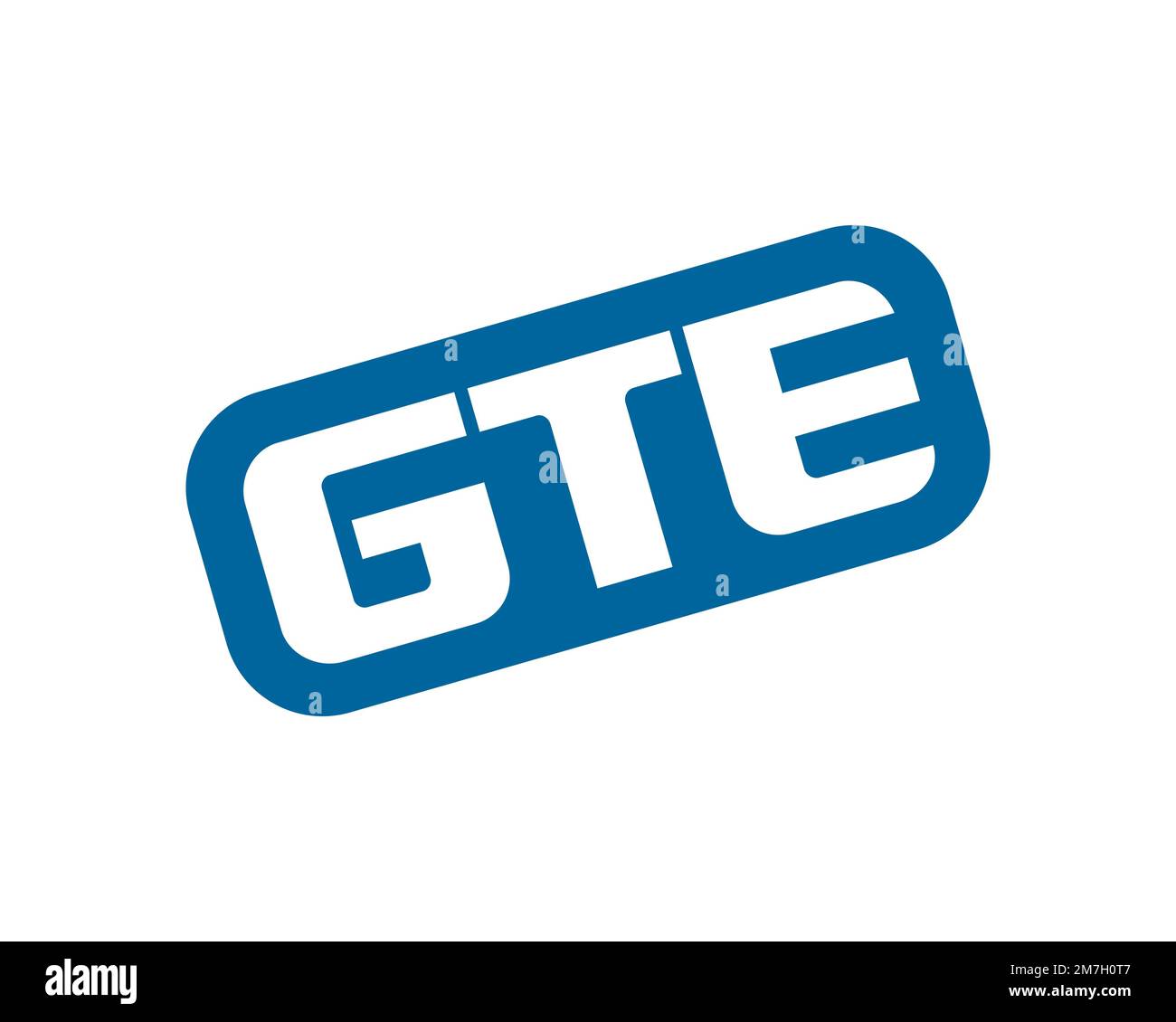 GTE, rotated logo, white background Stock Photo - Alamy